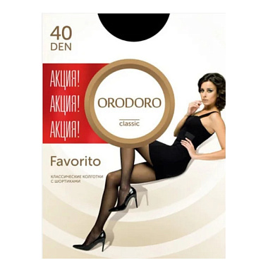 Колготки женские Orodoro Favorito 40 ден размер 5 Черный