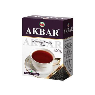 Чай Акбар Классическая серия черный листовой 400г