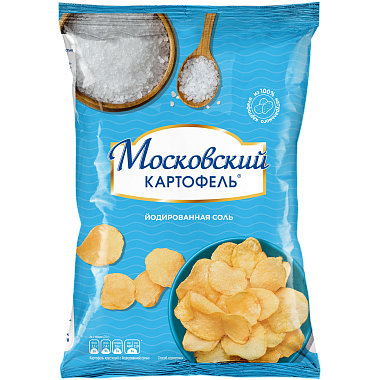 Чипсы Московский картофель 240г со вкусом йодированной соли