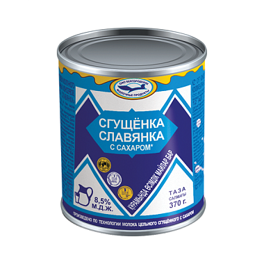 ЗМЖ Сгущенка Славянка 370г 8,5%