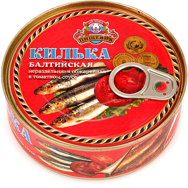 Килька Пищевик Балтийская в томатном соусе №3 230г