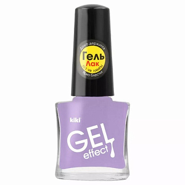 Лак для ногтей Kiki Gel Effect 6мл тон 058 пастельно-лиловый