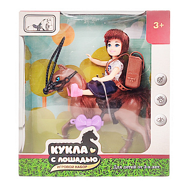 Игровой набор Кукла с лошадью