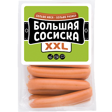 Сосиски Большая сосиска XXL 1кг СПК