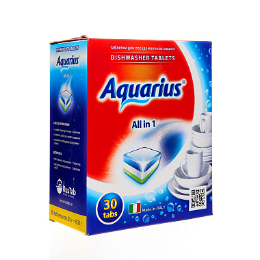 Таблетки для посудомоечных машин Aquarius 30шт