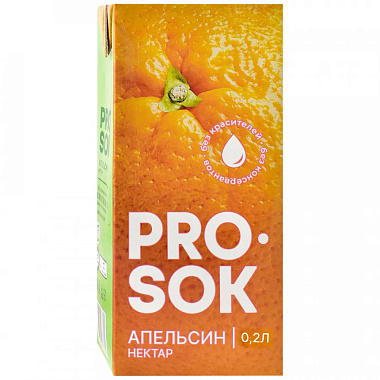 Нектар Pro Sok 0,2л Апельсиновый