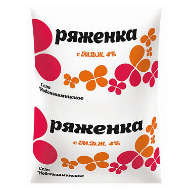 БЗМЖ Ряженка Новопышминское 4% 0,5л
