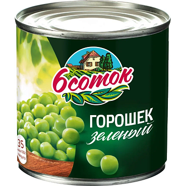 Горошек зелёный Шесть соток 425 мл