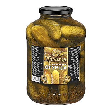 Огурцы Трешка маринованные 1сорт 3л