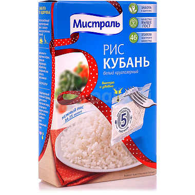 Крупа Рис Мистраль Кубань 5*80г