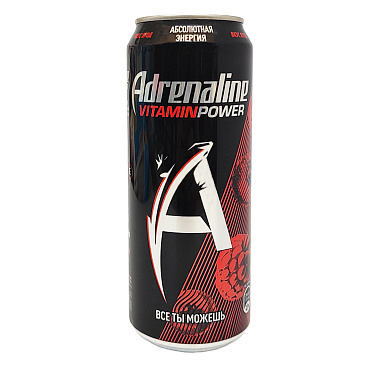Напиток энергетический Адреналин Раш 449мл Ягодная энергия ж/б