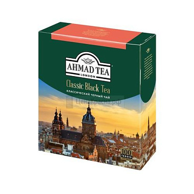 Чай черный Ahmad Классический с ярлычками 100 пакетиков по 2г