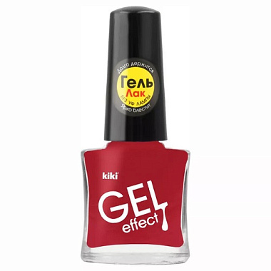 Лак для ногтей Kiki Gel Effect 6мл тон 019 светло-вишневый