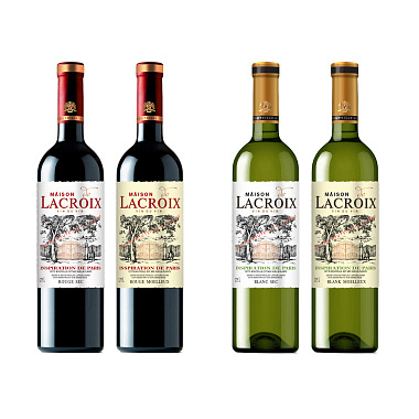 Вино столовое Майсон де Лакруа белое полусладкое 10% 0,75л