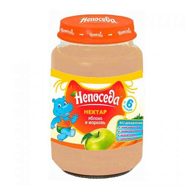 Нектар Непоседа 200г яблочно-морковный