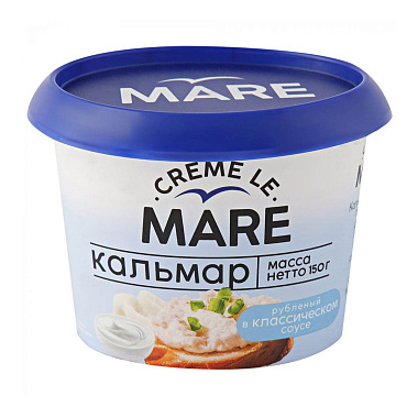 Кальмар рубленый Creme Le Mare 50г в классическом соусе