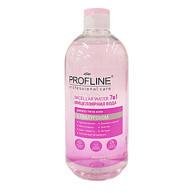 Мицеллярная вода 7в1 Profline 650мл с гиалуроном