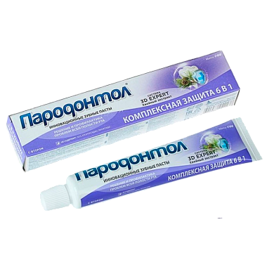 Зубная паста Пародонтол 124мл комплексная защита 6в1