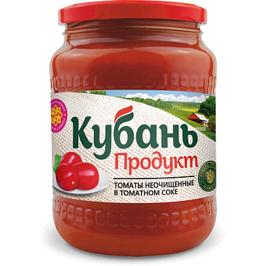 Томаты Кубань Продукт неочищенные в томатном соке 680г