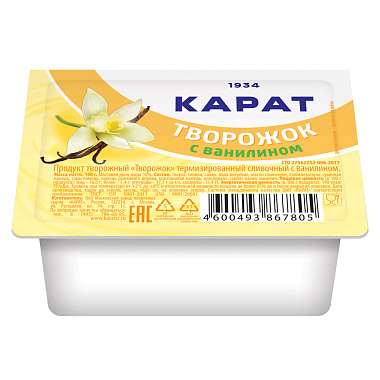 Продукт творожный Карат 9% 100г ваниль