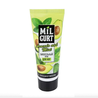 Крем для ног Весна Milgurt питательный 75мл авокадо-мята
