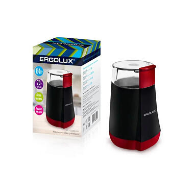 Кофемолка электрическая Ergolux PRO ELX-CG02-С43 130Вт 220-240В объем 70г