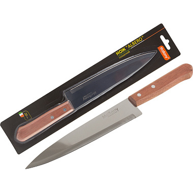 Нож Альберо поварской с деревянной рукояткой д20см