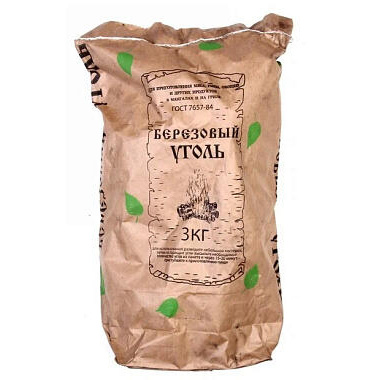 Уголь березовый 3кг