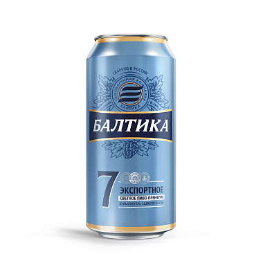 Пиво Балтика №7 5,4% 0,9л ж/б