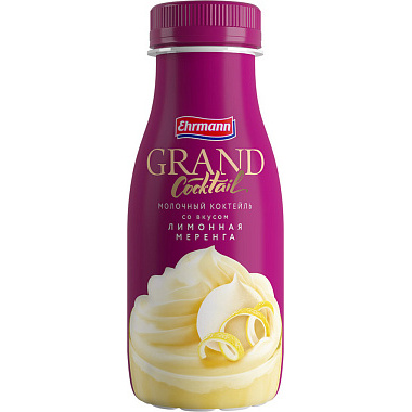 БЗМЖ Молочный коктейль Гранд 4,0% 260г лимонная меринга