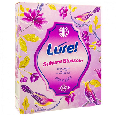 Набор подарочный Lure Sakura Blossom Гель для душа 260мл + Крем для рук 75мл