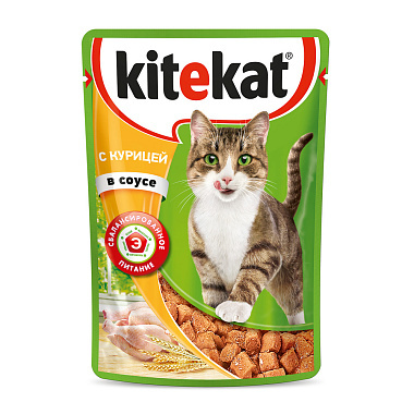 Корм для кошек Kitekat Курица в соусе 85г