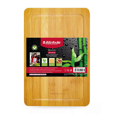Доска разделочная Attribute Bamboo 30х20см