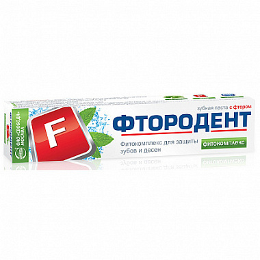 Зубная паста Фтородент фитокомплекс 62г