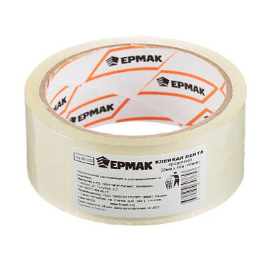 Клейкая лента Ермак прозрачная 38мм x 40м