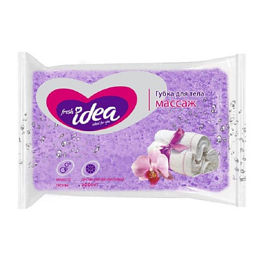 Губка для тела Fresh idea Массаж 140x90x50 1шт