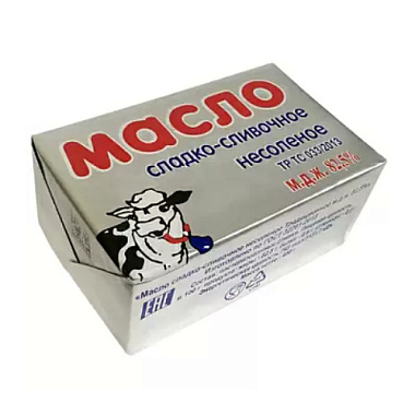 БЗМЖ Масло сладко-сливочное несоленое 82,5% 450г