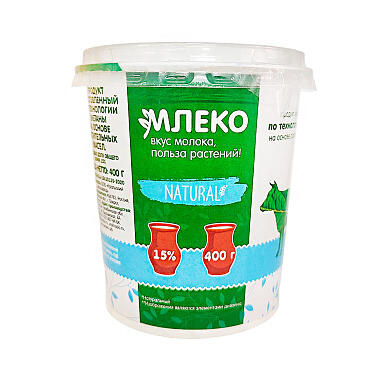 ЗМЖ Сметанный продукт Млеко 15% 400г