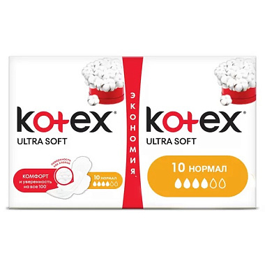 Прокладки гигиенические Kotex Ultra Soft 20шт Normal