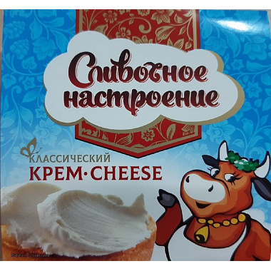 ЗМЖ Молокосодержащий продукт сыра Крем-Чиз 60% Сливочное настроение Классический 100г