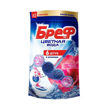Блок для унитаза Бреф Цветная вода 6x50г