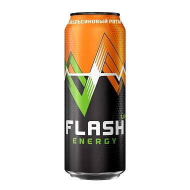 Напиток энергетический Flash Up Energy 0,45л Апельсиновый Ритм банка