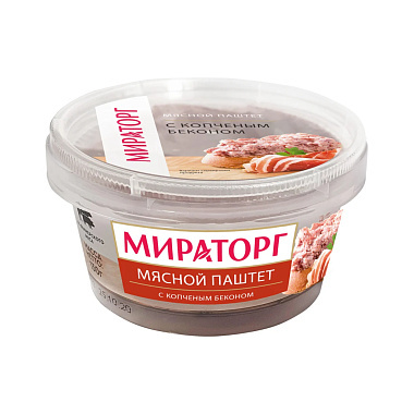 Паштет мясной Мираторг 130г с беконом