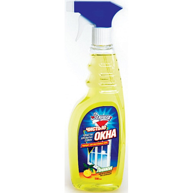 Средство Золушка Чистые окна для мытья окон лимон 500мл триггер