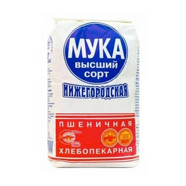 Мука пшеничная высший сорт 2кг Нижегородская