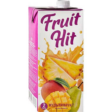 Напиток сокосодержащий Fruit Hit 2л Мультифруктовый