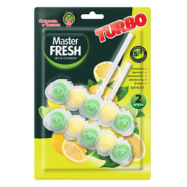 Блок для унитаза Master Fresh 2шт Лимон/Магнолия