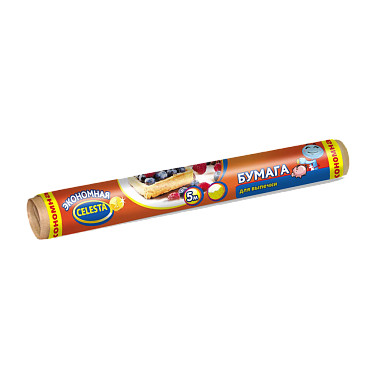 Бумага для выпечки Celesta коричневая 30см x 15м в плёнке