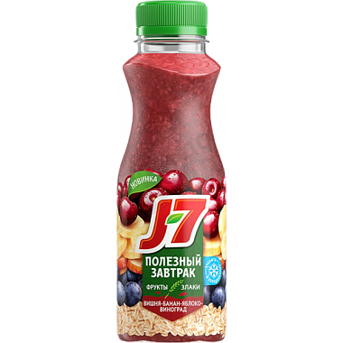 Продукт питьевой J7 300мл банан-вишня-яблоко-виноград