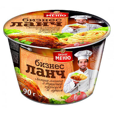 Лапша быстрого приготовления Бизнес Ланч 90г курица
